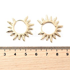 Латунные серьги обруча&nbsp;EJEW-Z143-01G