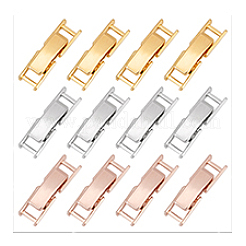 12 шт. 3-х цветные латунные раскладывающиеся застежки FIND-AR0005-02