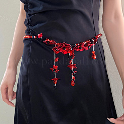 Стеклянные цепочки на талию с акриловыми цветочными кисточками для женщин&nbsp;FS-WG85543-01