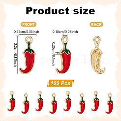 100pcs pendentifs en émail en alliage&nbsp;FIND-UN0010-50