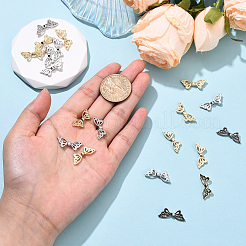 20 шт. 2-цветные бусины из сплава для покрытия стойки&nbsp;FIND-YW0008-16