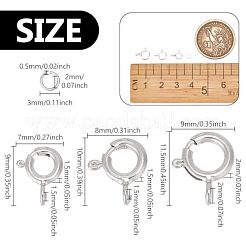 925 застежка-кольцо из стерлингового серебра с открытыми соединительными кольцами STER-GO0001-04S