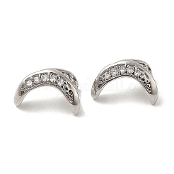 Покрытие стойки латунные микропаве колпачки для бусин из кубического циркония&nbsp;KK-F863-12P