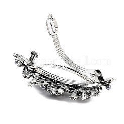 Цветочные сплав горный хрусталь заколки&nbsp;PHAR-S604-01AS-04