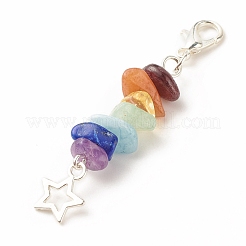 Подвесные украшения из натуральных драгоценных камней на тему чакры&nbsp;LS-X1-HJEW-JM00645-03