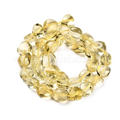 Нити из натуральных бусин лимонного кварца (обработанных нагреванием)&nbsp;G-P568-C02-01