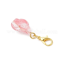 Раковина прозрачная краска-спрей стеклянная подвеска украшения&nbsp;HJEW-JM03527-02