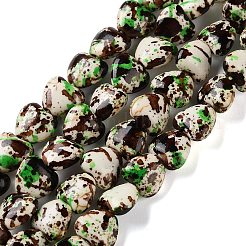 Нити из синтетических бирюзовых бусин&nbsp;TURQ-P002-01A-02