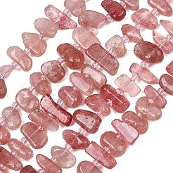 Chapelets de perles aux fraises en quartz naturel&nbsp;GG-CBA3A44-A02-01