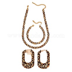 Модные браслеты-цепочки из сплава с леопардовым принтом FS-WG89FAF-01