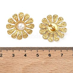 Pendientes de acero inoxidable 201&nbsp;EJEW-D354-08G-04