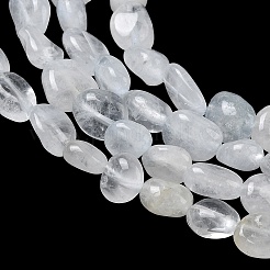 天然水晶ロッククリスタルビーズ連売り  タンブルストーン  ナゲット  6~14x6~8x4~6mm  穴：1mm  約20~24個/連  7.09~7.48''（18~19センチメートル）&nbsp;G-C286-A31