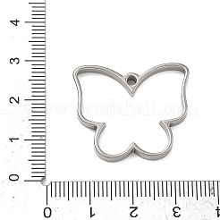 Оправы в виде бабочек из нержавеющей стали 304 с эмалью&nbsp;STAS-K279-03B-P