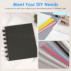 Пластиковые переплетные кольца на петлях AJEW-WH20020-021