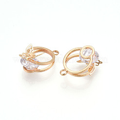 Латунные микро проложить кубического циркония подвески ZIRC-T016-24