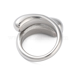 変色しない304ステンレススチール製女性用リング  ステンレス鋼色  usサイズ10（19.8mm）&nbsp;RJEW-K270-05E-P