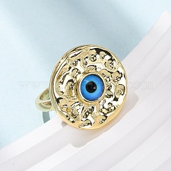 Латунные эмалевые манжеты для женщин&nbsp;RJEW-K264-05G