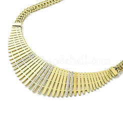 Klobige Halsketten mit Zirkonia&nbsp;NJEW-Q322-02G