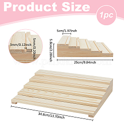 1 шт. двухъярусная деревянная подставка-органайзер для сережек&nbsp;ODIS-PH0002-01