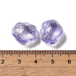 Ciondoli di vetro trasparente&nbsp;GLAA-D025-08L