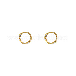 Orecchini a cerchio con anello twist in lega di cristallo e strass&nbsp;FS-WGBE8B9-01
