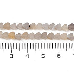 Серые натуральные бусины из агата  G-U021-A01-01