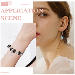 160 шт. подвески из матового прозрачного стекла&nbsp;PALLOY-ME00024