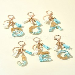 Подвесные брелки из прозрачной эпоксидной смолы KEYC-FS00022-08