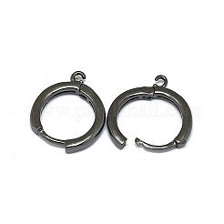 Reperti per orecchini a cerchio huggie in ottone&nbsp;LS-PALLOY-F249-19B