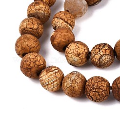 Природных вены драконов агат бисер нитей G-N357-12A-01