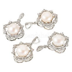 4 шт. подвески из натурального жемчуга PALLOY-TAC0181