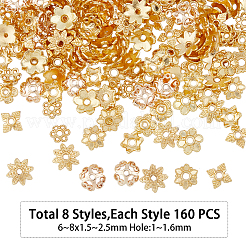 160 шт. 8-х стильные колпачки из сплава&nbsp;FIND-FH0004-92