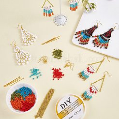 Kit de fabrication de grandes boucles d'oreilles pendantes&nbsp;DIY-SZ0009-19