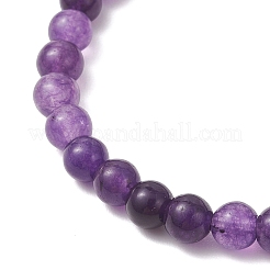 Браслеты из натуральных кварцевых бусин для женщин и мужчин&nbsp;BJEW-JB12965-01