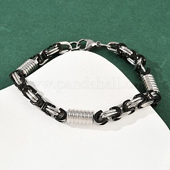 Браслеты-цепочки византийского образца из нержавеющей стали 201 для мужчин и женщин BJEW-B143-10EBP