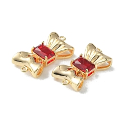 Шармы-соединители из латуни с паве из кубического циркония KK-L208-01G-01