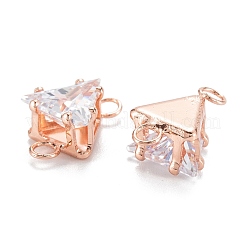 Maillons en laiton zircon cubique clair&nbsp;ZIRC-G170-08RG
