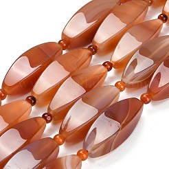 Натуральный красный агат бисер нитей&nbsp;G-B178-R01-01