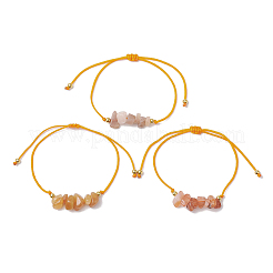 3шт 3 стиля браслетов из плетеных бусин с драгоценными камнями&nbsp;BJEW-JB11146-09