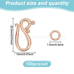 100 шт. застежки-крючки в тибетском стиле&nbsp;FIND-GO0003-01RG