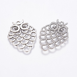 Alliage hibou supports pendentif en strass&nbsp;EA11877Y-NF
