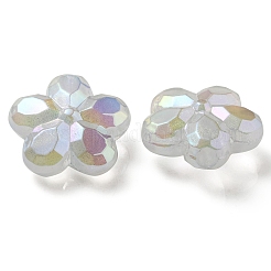 УФ-покрытие светящиеся прозрачные акриловые бусины&nbsp;OACR-P010-16D