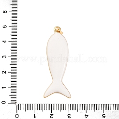 Micro en laiton de poisson pavent pendentifs zircone cubique&nbsp;KK-K408-49G-02