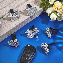 Автомобильные воздухозаборники со стразами из сплава&nbsp;HJEW-OC00244