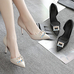 2 шт. зажимы для пряжек из сплава и стекла&nbsp;AJEW-WR0002-33