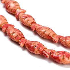 Синтетических нитей бирюзовые бусы TURQ-F019-01