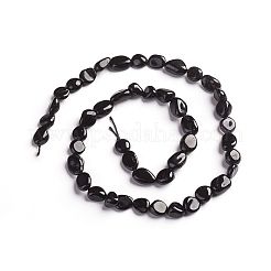 Natürliche schwarze Turmalin Perlen Stränge&nbsp;X-G-D0002-B39