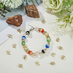 60 шт. 3-х стилевые бусины из сплава для покрытия стойки FIND-FH0004-73