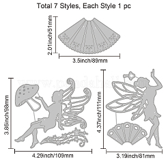 Углеродистая сталь разрезает трафареты DIY-WH0309-1095