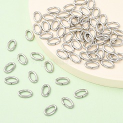Устойчивые к потускнению открытые соединительные кольца из нержавеющей стали 304 овальные соединительные кольца&nbsp;X-STAS-Q186-03-8x5mm